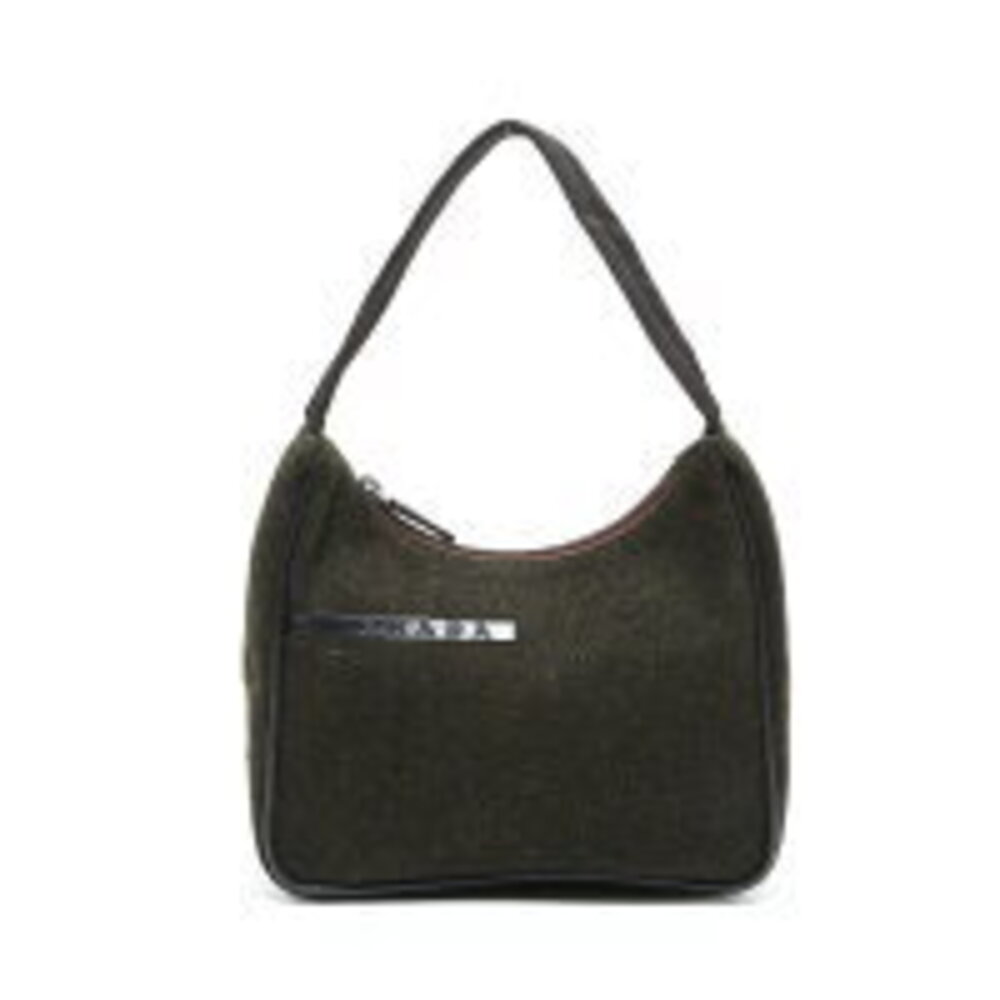 Prada Wool Sport Hobo Bag Handbag Green